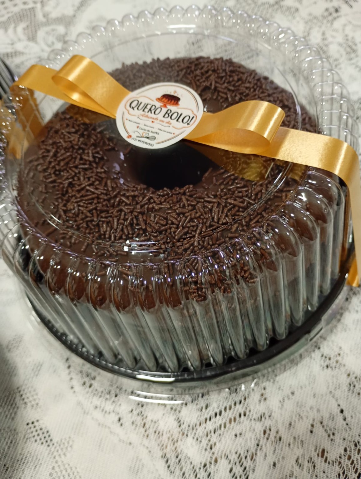 Bolo de chocolate com cobertura Quero Bolo!